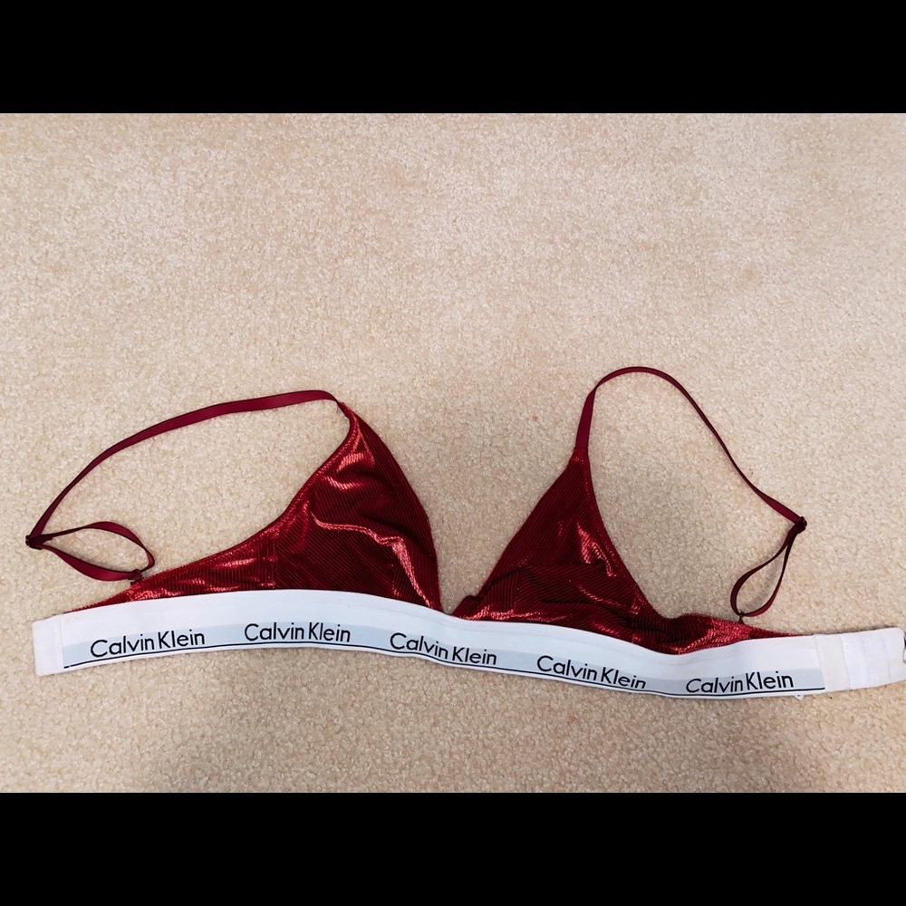SOLD* Calvin Klein Velvet Bra
